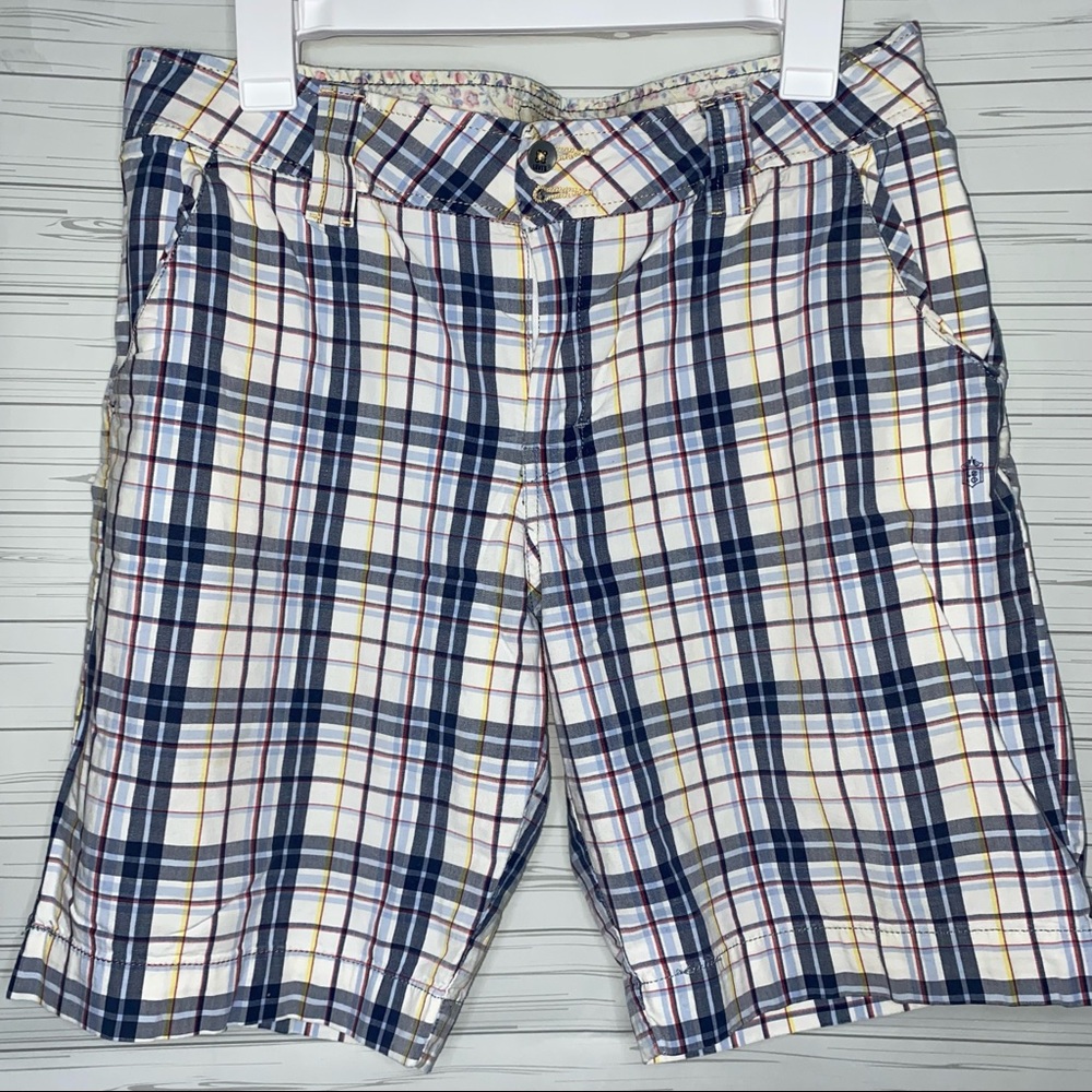 Levis Shorts US 10 Women’s Plaid Blue